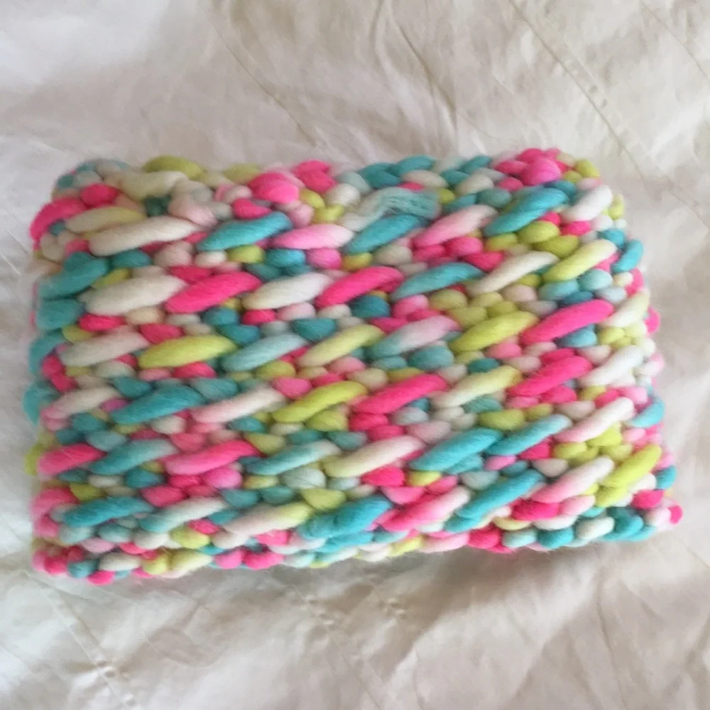 Handmade Hand Knit Ear Warmer Headband Multi Color